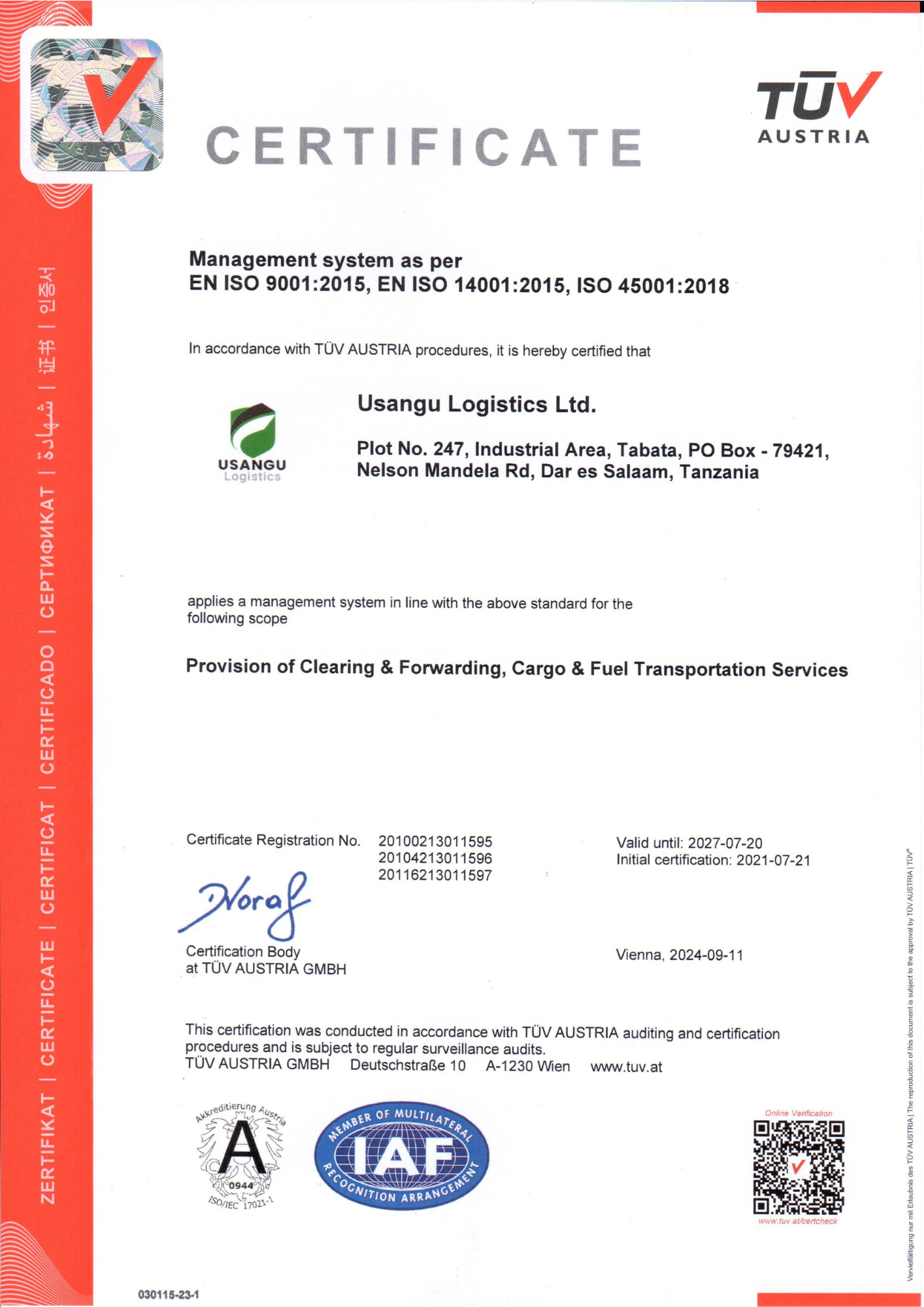 ISO Certification
